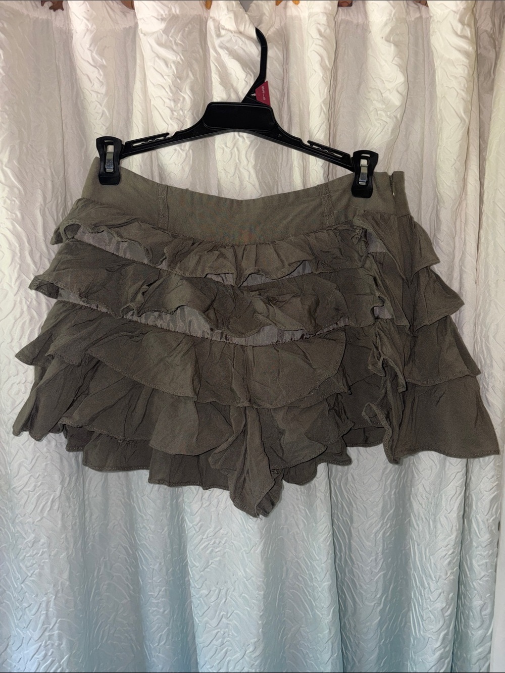 Atmosphere Olive Ruffle Skort